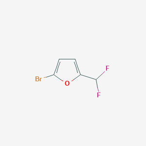 molecular formula C5H3BrF2O B2713553 2-Bromo-5-(difluoromethyl)furan CAS No. 1781622-33-0