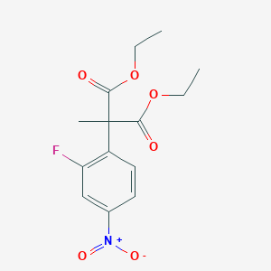 Diethyl 2-(2-fluoro-4-nitrophenyl)-2-methylmalonate
