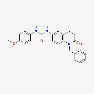 molecular formula C24H23N3O3 B2713609 1-(1-Benzyl-2-oxo-1,2,3,4-tetrahydroquinolin-6-yl)-3-(4-methoxyphenyl)urea CAS No. 1171691-98-7