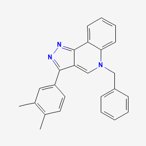molecular formula C25H21N3 B2713611 5-benzyl-3-(3,4-dimethylphenyl)-5H-pyrazolo[4,3-c]quinoline CAS No. 866349-40-8