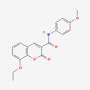 molecular formula C19H17NO5 B2713614 8-ethoxy-N-(4-methoxyphenyl)-2-oxo-2H-chromene-3-carboxamide CAS No. 898479-03-3