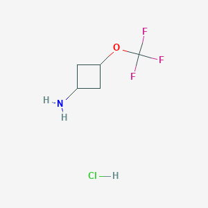 3-(Trifluoromethoxy)cyclobutan-1-amine;hydrochloride