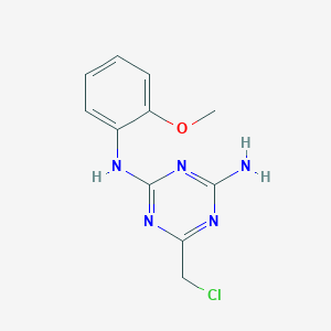 6-(chloromethyl)-N-(2-methoxyphenyl)-1,3,5-triazine-2,4-diamine