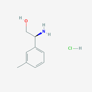 molecular formula C9H14ClNO B2713627 (S)-2-Amino-2-(m-tolyl)ethanol hydrochloride CAS No. 1026230-99-8; 2095772-93-1