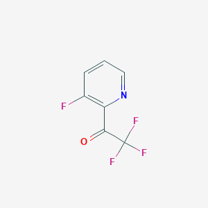 molecular formula C7H3F4NO B2713646 2,2,2-Trifluoro-1-(3-fluoropyridin-2-YL)ethanone CAS No. 1060802-41-6