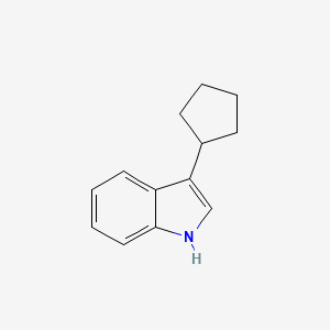 molecular formula C13H15N B2713649 3-cyclopentyl-1H-indole CAS No. 1092574-87-2