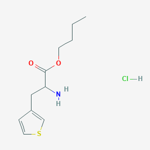 molecular formula C11H18ClNO2S B2713666 Butyl 2-amino-3-(thiophen-3-yl)propanoate hydrochloride CAS No. 2309445-08-5