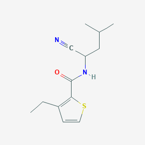 molecular formula C13H18N2OS B2713693 N-(1-cyano-3-methylbutyl)-3-ethylthiophene-2-carboxamide CAS No. 1311798-40-9