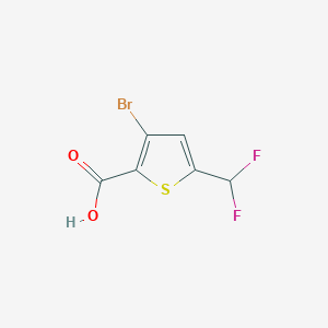 3-Bromo-5-(difluoromethyl)thiophene-2-carboxylic acid