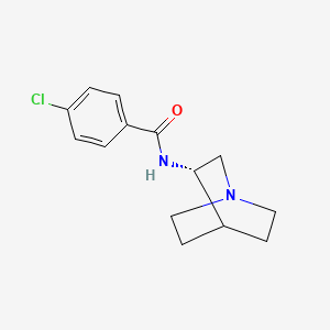 molecular formula C14H17ClN2O B2713730 PNU-282987 S enantiomer free base 