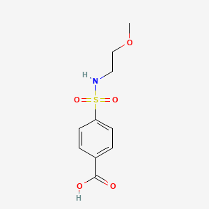 molecular formula C10H13NO5S B2713735 4-[(2-Methoxyethyl)sulfamoyl]benzoic acid CAS No. 716358-47-3