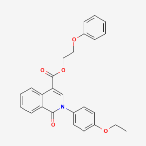 B2713744 2-Phenoxyethyl 2-(4-ethoxyphenyl)-1-oxo-1,2-dihydroisoquinoline-4-carboxylate CAS No. 1030096-13-9