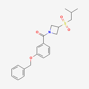 (3-(Benzyloxy)phenyl)(3-(isobutylsulfonyl)azetidin-1-yl)methanone