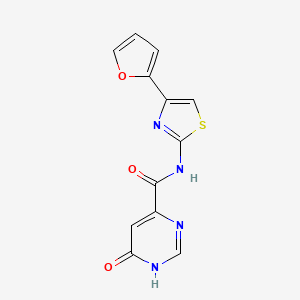 N-(4-(furan-2-yl)thiazol-2-yl)-6-hydroxypyrimidine-4-carboxamide