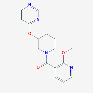 (2-Methoxypyridin-3-yl)(3-(pyrimidin-4-yloxy)piperidin-1-yl)methanone