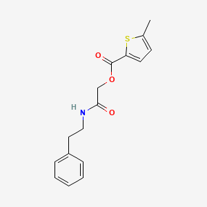 [(2-Phenylethyl)carbamoyl]methyl 5-methylthiophene-2-carboxylate
