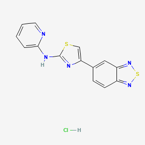 4-(benzo[c][1,2,5]thiadiazol-5-yl)-N-(pyridin-2-yl)thiazol-2-amine hydrochloride