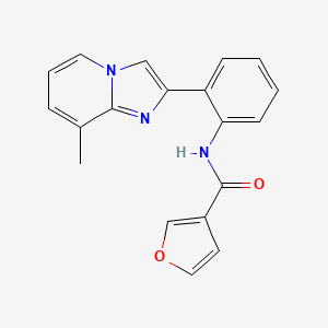 N-(2-(8-methylimidazo[1,2-a]pyridin-2-yl)phenyl)furan-3-carboxamide