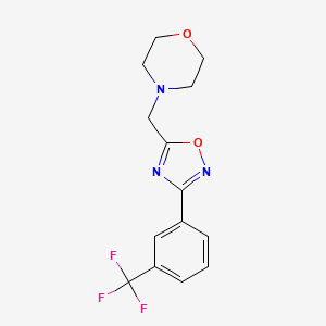 4-({3-[3-(Trifluoromethyl)phenyl]-1,2,4-oxadiazol-5-yl}methyl)morpholine
