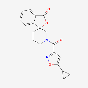 1'-(5-cyclopropylisoxazole-3-carbonyl)-3H-spiro[isobenzofuran-1,3'-piperidin]-3-one