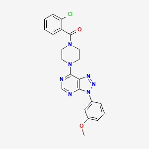 (2-chlorophenyl)(4-(3-(3-methoxyphenyl)-3H-[1,2,3]triazolo[4,5-d]pyrimidin-7-yl)piperazin-1-yl)methanone