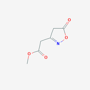 molecular formula C6H7NO4 B2713818 Methyl 2-(5-oxo-4,5-dihydroisoxazol-3-yl)acetate CAS No. 96530-57-3