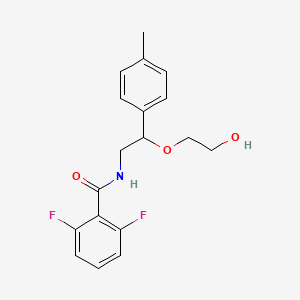 molecular formula C18H19F2NO3 B2713847 2,6-difluoro-N-[2-(2-hydroxyethoxy)-2-(4-methylphenyl)ethyl]benzamide CAS No. 1795086-27-9