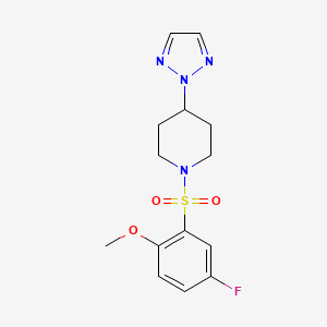 1-((5-fluoro-2-methoxyphenyl)sulfonyl)-4-(2H-1,2,3-triazol-2-yl)piperidine