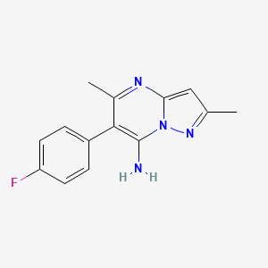 6-(4-Fluorophenyl)-2,5-dimethylpyrazolo[1,5-a]pyrimidin-7-amine