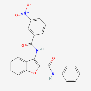 3-(3-nitrobenzamido)-N-phenylbenzofuran-2-carboxamide