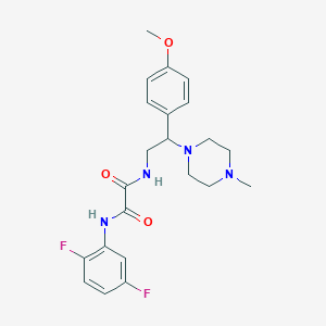 molecular formula C22H26F2N4O3 B2713975 N1-(2,5-difluorophenyl)-N2-(2-(4-methoxyphenyl)-2-(4-methylpiperazin-1-yl)ethyl)oxalamide CAS No. 903255-36-7