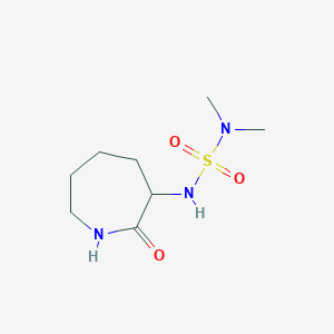 molecular formula C8H17N3O3S B2714000 3-[(Dimethylsulfamoyl)amino]azepan-2-one CAS No. 1252108-98-7
