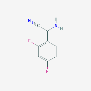 molecular formula C8H6F2N2 B2714032 2-Amino-2-(2,4-difluorophenyl)acetonitrile CAS No. 189138-13-4