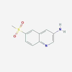 molecular formula C10H10N2O2S B2714042 6-(Methylsulfonyl)quinolin-3-amine CAS No. 1956382-07-2