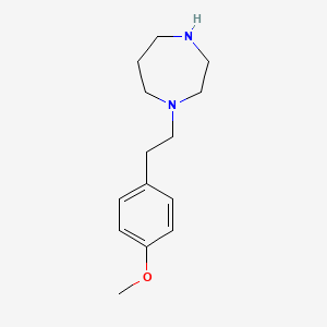 molecular formula C14H22N2O B2714043 1-[2-(4-Methoxyphenyl)ethyl]-1,4-diazepane CAS No. 256475-59-9