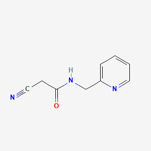 molecular formula C9H9N3O B2714091 2-cyano-N-(pyridin-2-ylmethyl)acetamide CAS No. 84951-58-6