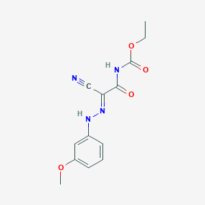 ethyl N-[(Z)-cyano[2-(3-methoxyphenyl)hydrazin-1-ylidene]carbonyl]carbamate