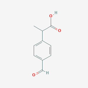 molecular formula C10H10O3 B027141 2-(4-Formylphenyl)propionic acid CAS No. 43153-07-7