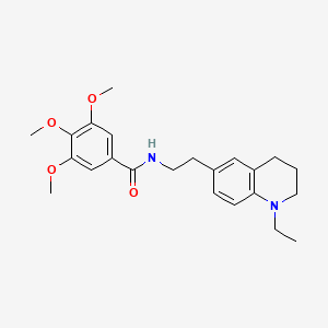 N-(2-(1-ethyl-1,2,3,4-tetrahydroquinolin-6-yl)ethyl)-3,4,5-trimethoxybenzamide