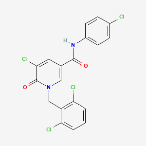 5-chloro-N-(4-chlorophenyl)-1-(2,6-dichlorobenzyl)-6-oxo-1,6-dihydro-3-pyridinecarboxamide