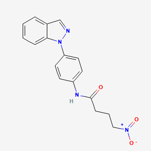 N-(4-Indazol-1-ylphenyl)-4-nitrobutanamide