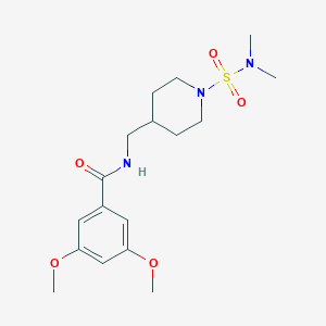 molecular formula C17H27N3O5S B2714148 N-{[1-(dimethylsulfamoyl)piperidin-4-yl]methyl}-3,5-dimethoxybenzamide CAS No. 2415489-13-1