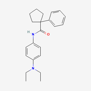 molecular formula C22H28N2O B2714152 N-[4-(diethylamino)phenyl]-1-phenylcyclopentane-1-carboxamide CAS No. 851874-55-0
