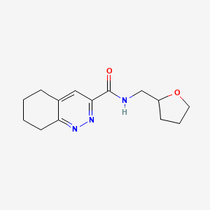 molecular formula C14H19N3O2 B2714199 N-[(oxolan-2-yl)methyl]-5,6,7,8-tetrahydrocinnoline-3-carboxamide CAS No. 2415533-38-7