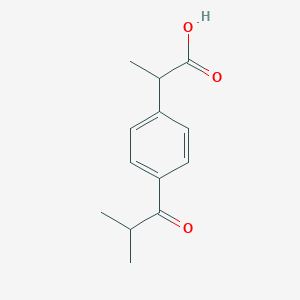 molecular formula C13H16O3 B027142 2-(4-Isobutyrylphenyl)propionic Acid CAS No. 65813-55-0