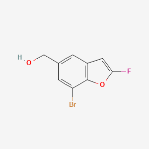 (7-Bromo-2-fluoro-benzofuran-5-yl)methanol