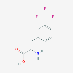molecular formula C10H10F3NO2 B2714271 3-(Trifluoromethyl)-dl-phenylalanine CAS No. 14464-67-6; 63701-37-1