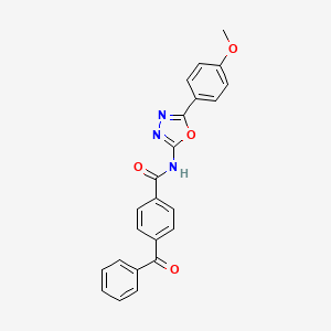 4-benzoyl-N-[5-(4-methoxyphenyl)-1,3,4-oxadiazol-2-yl]benzamide