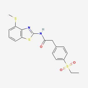2-(4-(ethylsulfonyl)phenyl)-N-(4-(methylthio)benzo[d]thiazol-2-yl)acetamide