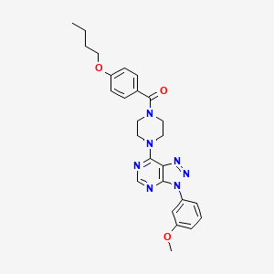 (4-butoxyphenyl)(4-(3-(3-methoxyphenyl)-3H-[1,2,3]triazolo[4,5-d]pyrimidin-7-yl)piperazin-1-yl)methanone